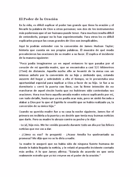 el-poder-de-la-oracion